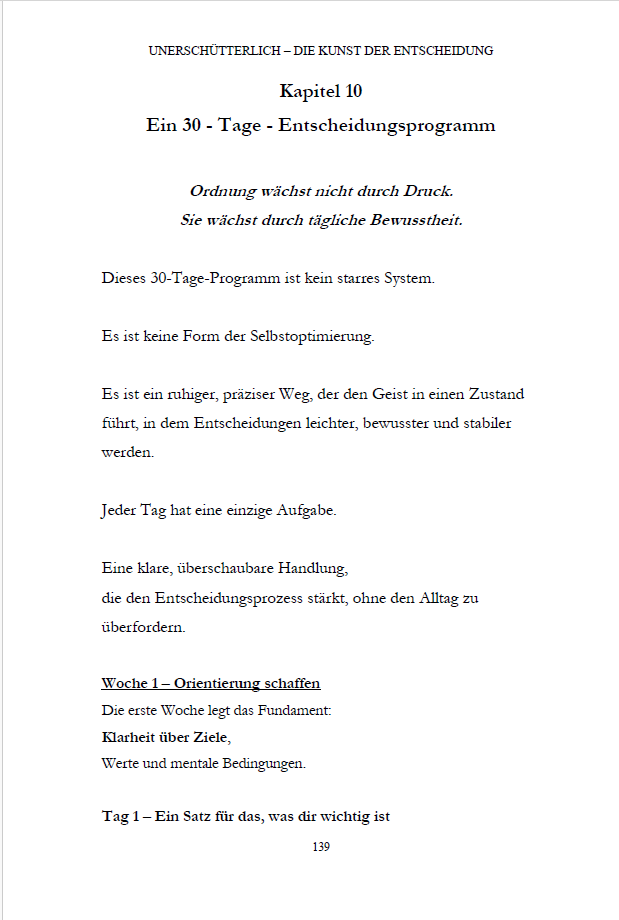 Unerschütterlich - Die Kunst der Entscheidung Band 2