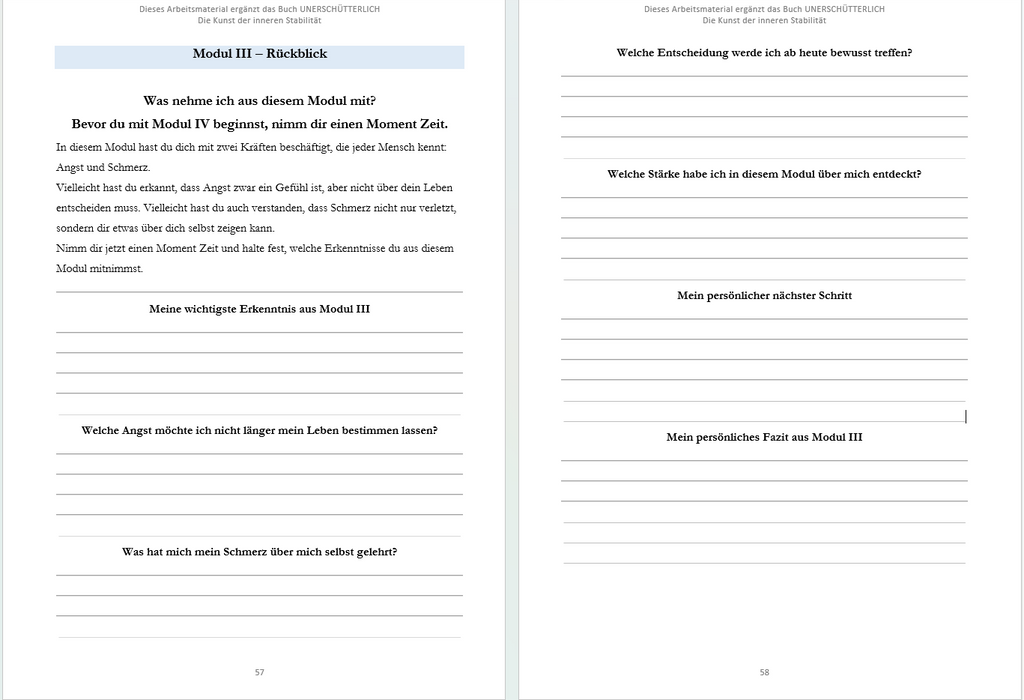 UNERSCHÜTTERLICH – Praxisbegleiter | Band 1 (PDF)
